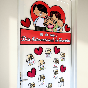 Decoração de Porta para o Dia Internacional da Família - Pronto para Impressão