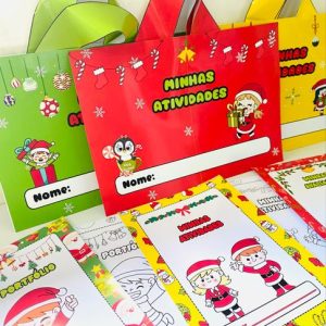 Kit Envelopes Natalinos para Professoras – Sacolas e Capas Prontas