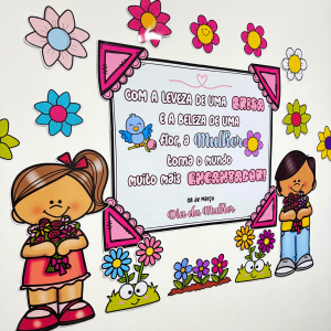 Painel e Lembrancinha Dia da Mulher – Homenagem Especial na Sala de Aula